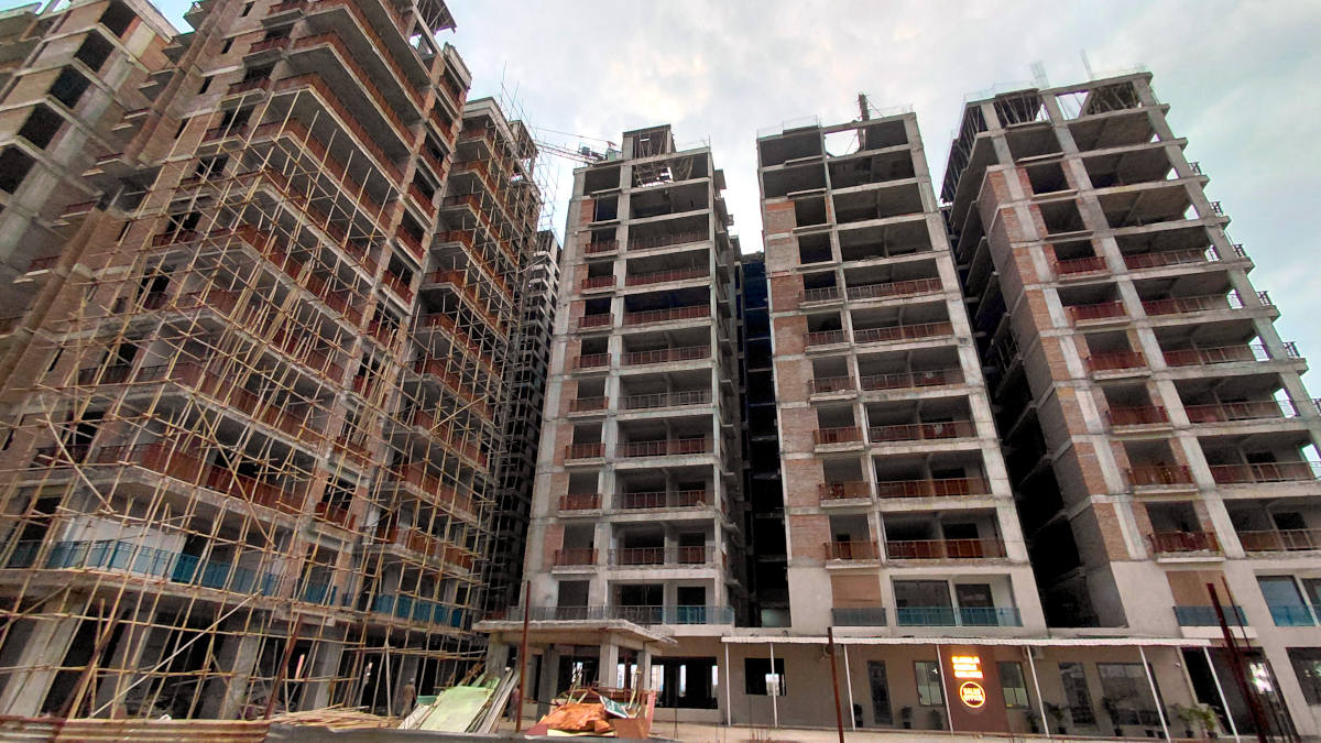 Construction in progress at Platinum Greens Opulence, Mansarovar Extension, Jaipur Construction in progress at Platinum Greens Opulence