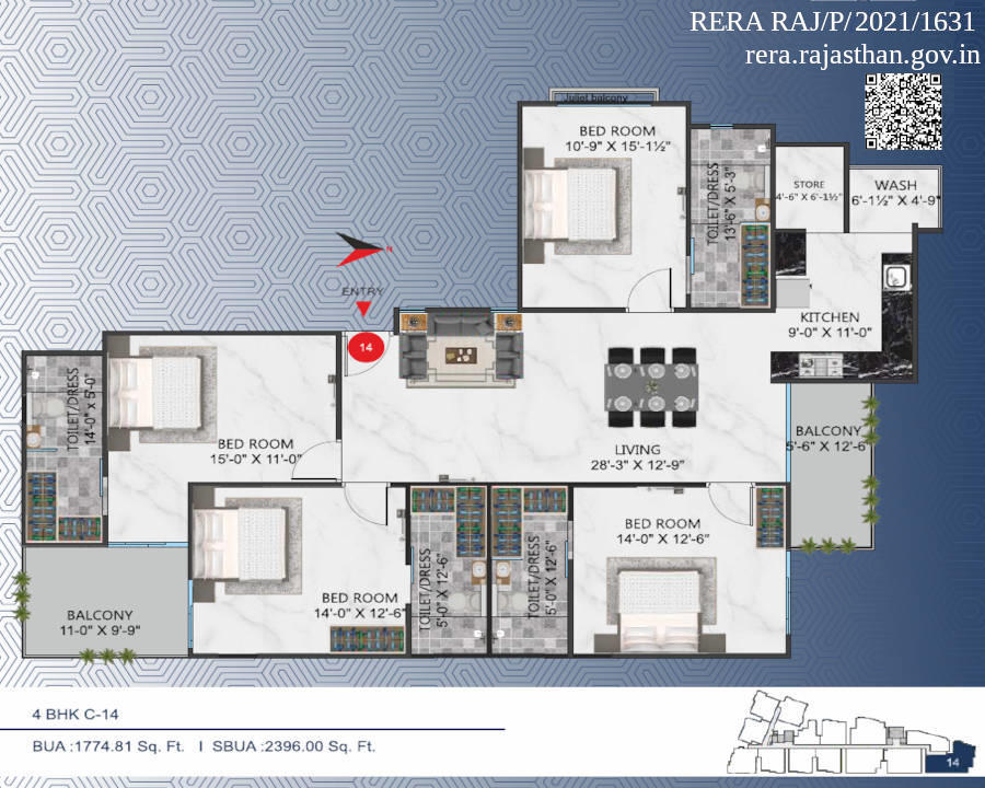 Platinum Greens 4bhk