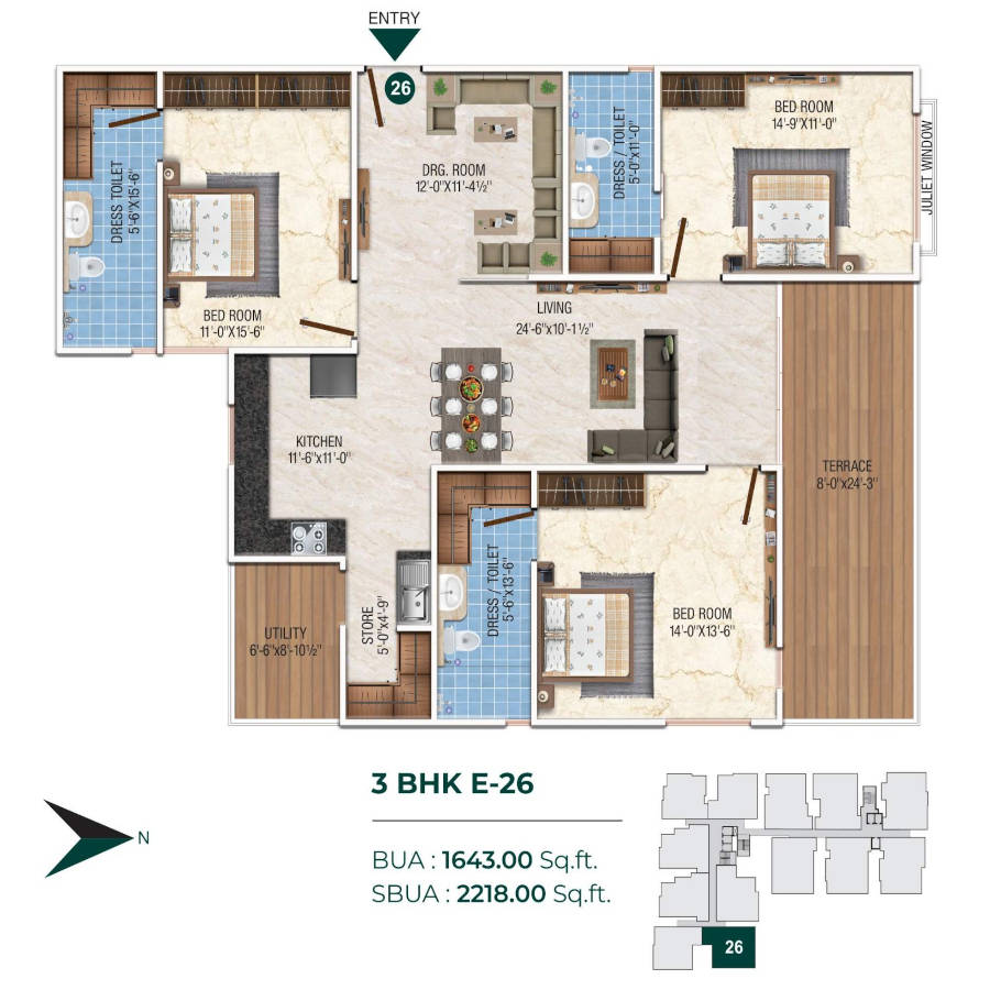 Platinum Greens Opulence 3bhk